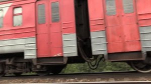 Движение поездов на о.п. "Пл.221 км." Большой московской окружной железной дороге.