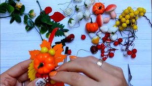 Осенний обруч своими руками. МК: собираем ободок из ягод и листьев вместе