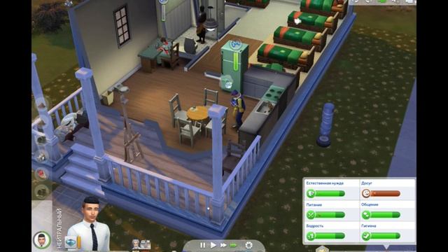 Sims 4. Симс 4. Челлендж "Психушка". #sims4 #симс4 #челендж  #психушка  Часть 7.