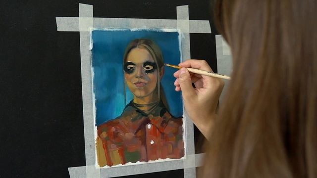 Как я рисую портрет ?! ? Euphoria |Эйфория| 6 Sketch | Challenge | Масляная живопись в блокноте смотреть онлайн