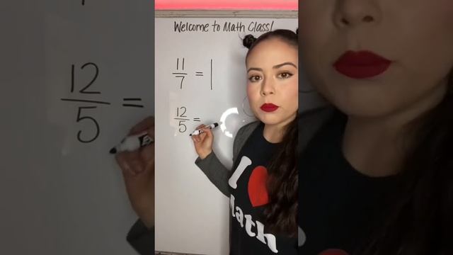 Converting Improper Fraction Into Mixed Number (11/7 = ?) #fractions #mathtutor #silentmath смотреть онлайн