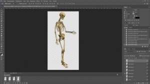 Анимация ходьбы с помощью марионеточной деформации в фотошопе