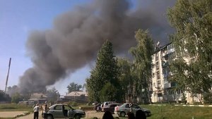 Пожар в мкр. Северо-Задонск 30.07.2014