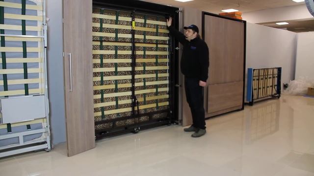 Механизм подъемно-опускной кровати Ergobed F со складными дверями смотреть онлайн