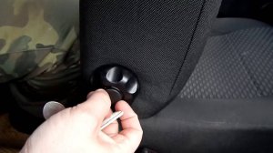 Как снять ручку поясничного упора Ларгус.