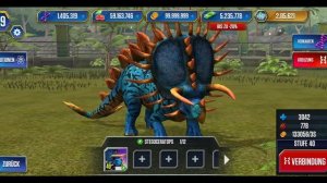 Jurassic World the Game | Stegoceratops Lvl 40