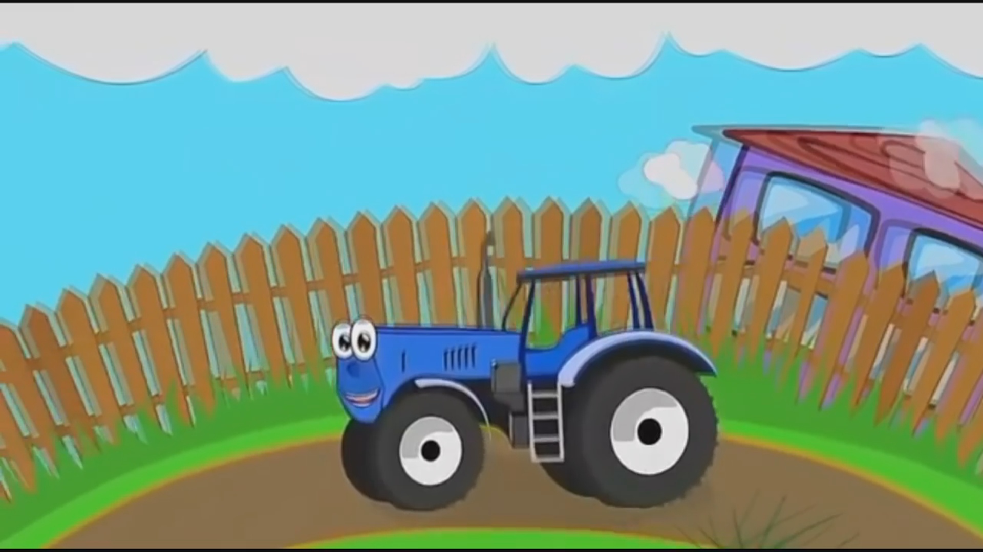 синий трактор детские картинки