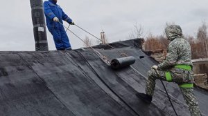 Наплавляемая кровля под крутым скатом