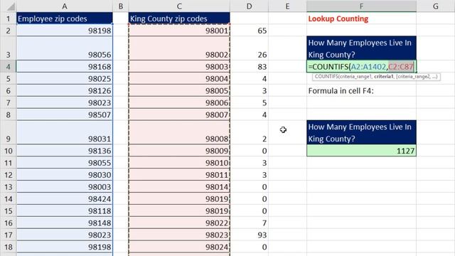 Excel Formula for Lookup Counting with COUNTIFS & SUM- Excel Magic Trick 1603 смотреть онлайн