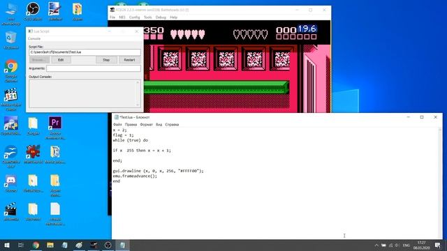 Как визуализировать расположение врагов находящихся за экраном во FCEUX (основы LUA часть 2) смотреть онлайн