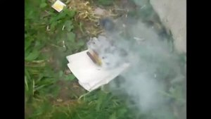 #1. Дымовая шашка из спичечных коробков