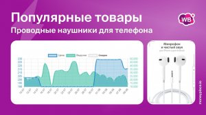 Продажи проводных наушников для телефона на Wildberries. Анализ маркетплейса