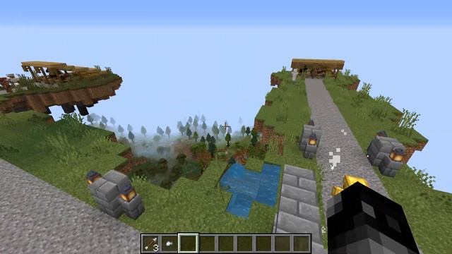 Летающие острова с мобами! | Flying Castles | Обзор мода #13 смотреть онлайн