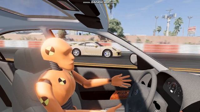 【beamng.drive】Nissan MAXIMA 3.5 turbo VS Porshe turbo マキシマ vs ポルシェ смотреть онлайн