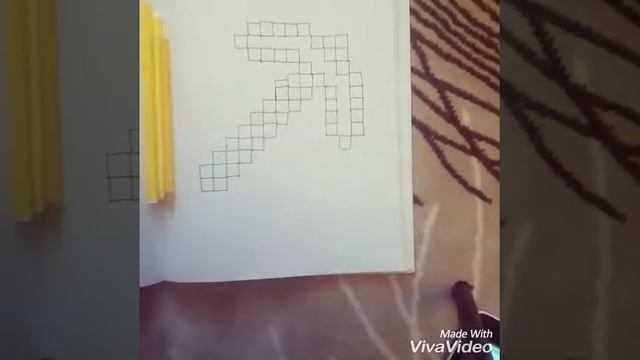 Как нарисовать кирку из майнкрафта смотреть онлайн