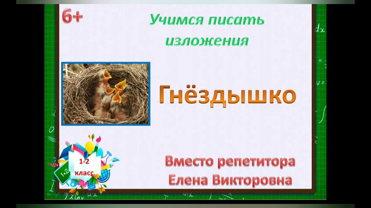 16. Как научиться писать изложение? Изложение "Гнёздышко"