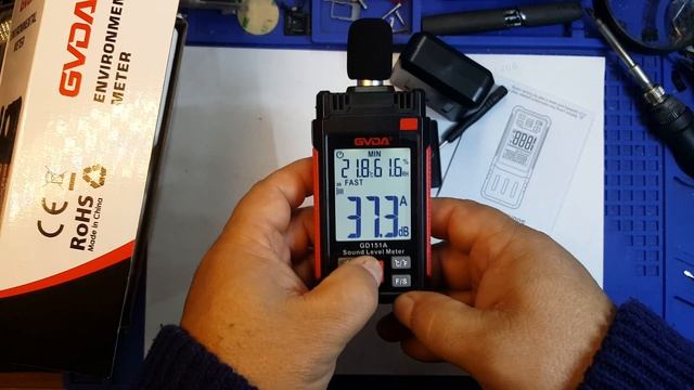 Цифровой измеритель уровня звука GVDA GD 151А смотреть онлайн