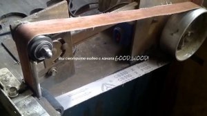 Интересный самодельный ленточный гриндер из металлолома!