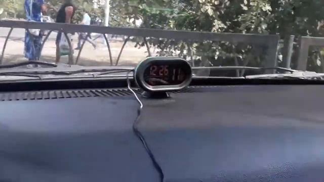 Автомобильные часы с вольтметром и термометром смотреть онлайн