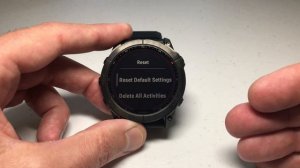 Garmin Fenix 7X: Reset Data and/or restore to factory default
