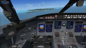 Flight Simulator X Demo "Bombardier CRJ700" my first landing