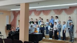 Фрагмент занятия с младшими мальчиками хора "Звонкий ветерок", апрель 2024