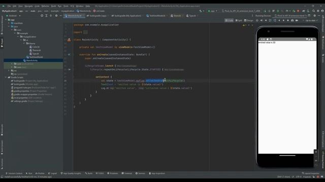 collectAsState() & collectAsStateWithLifecycle() - Kotlin Flow (Android) - Part 7 смотреть онлайн