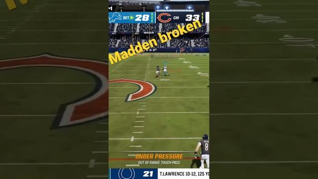 Madden is broken! #madden23 #nfl #nflnews #gaming #detroitlions