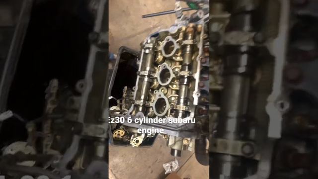 EZ30 6 cylinder engine out of 2005 outback #mechanic #subaru #wrx #dealer #ej #ez #dealertech