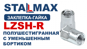 Испытание Заклепка резьбовая полушестигранная STALMAX LZSH-R с уменьшенным бортиком оц. сталь