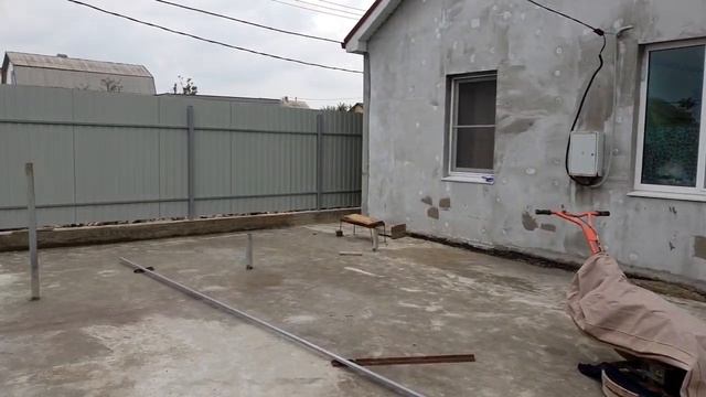 Благоустройство х. Красный (Забор, ворота, калитка, отмостка, бетонирование двора)