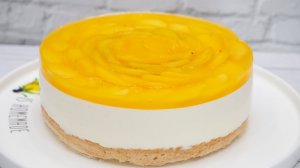 ТОРТ С ПЕРСИКАМИ. Нежный, легкий и воздушный йогуртовый десерт