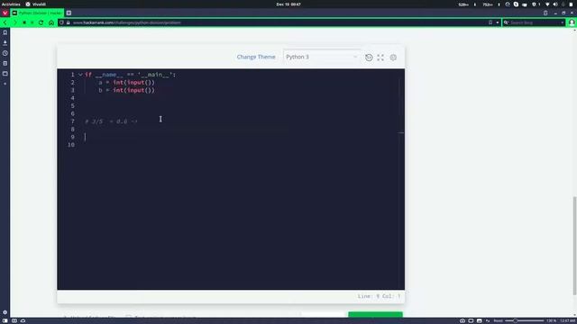 HackerRank python division problem