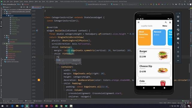 Flutter Stacked Item ListView | Flutter UI Design Tutorial | Scroll Animation