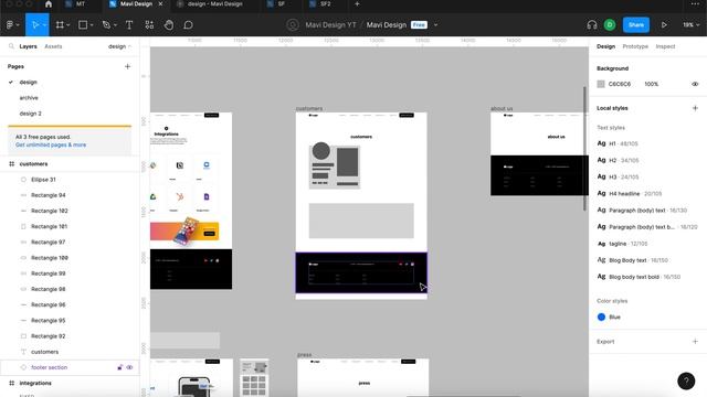 WEB DESIGN IN FIGMA ep.27: Customers Page pt.1 (Wireframing & Layout) – Free UX / UI Course смотреть онлайн