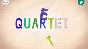 Endless Alphabet A to Z - Letter Q - QUARELL, QUARTET, QUESTION | Originator Games