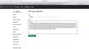 Connect to a Github repository using an SSH key