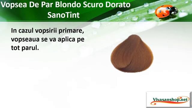 Vivasan Romania Vopsea De Par Blondo Scuro Dorato SanoTint Vivasan смотреть онлайн