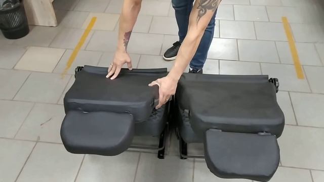 Передние сиденья Нива 3 дв.,кожа+ткань к-кт СОТЫ смотреть онлайн