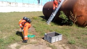 Отработка практического занятия "Бандаж на Ж Д цистерне" 1-е отделения. ОПЗ