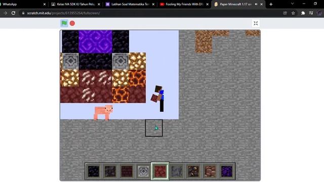 Paper Minecraft 1.17 on Scratch смотреть онлайн