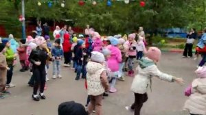 Развлекательная программа к дню знаний. Старшая группа. Фрагмент. Флэш-моб "Ручки-ручки"