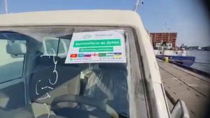 Погрузка автомобилей на судно из  порта Ирана, Бандар Энзели в порт Астрахани, Солянка и ВТС.