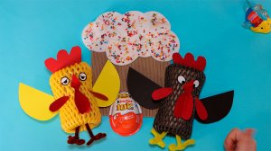 Детские поделки на Пасху, Пасхальные поделки, простые поделки из бумаги, в детский сад, в школу