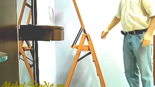 Деревянная стремянка LaScala Foppapedretti цвет орех смотреть онлайн