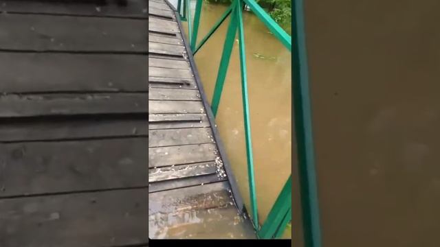 Потоп в селе Теряево в Волоколамском округе