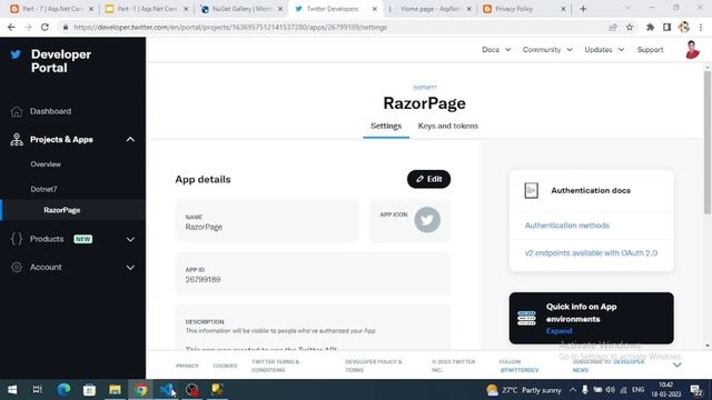Part-7 | Asp.Net Core Identity Series[.NET 7] | Twitter Authentication