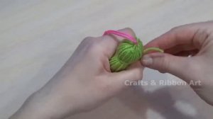 Easy Woolen Flower Making Idea - How to Make Beautiful Flower with Yarn - Amazing Woolen Crafts