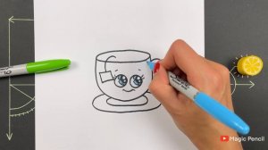 Как нарисовать чашку Чая ?