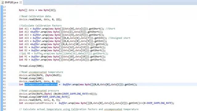 BMP180 Interfacing w/ Pi in Detail | JAVA | Pi4J | Raspberry Pi #25 смотреть онлайн